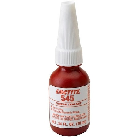 Henkel Thread Sealant, Hydraulic, Pneumatic Systems, Bottle, 10 Ml 545 10ML IDH 303420